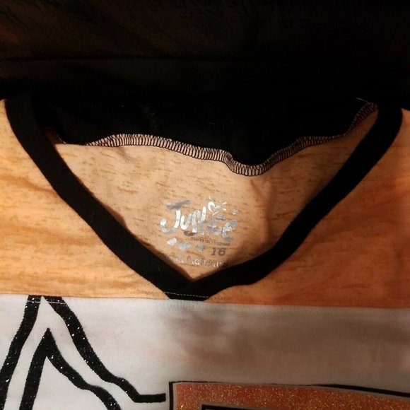 Justice Girl Size 16- Set Of 2 Glitter Dance Tops - Picture 2 of 6